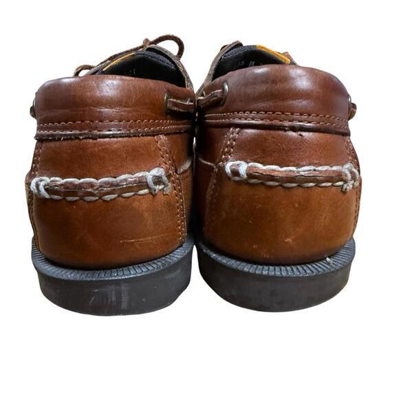 Timberland Rich Brown Leather‎ Boat Shoes Men\'s size 10.5